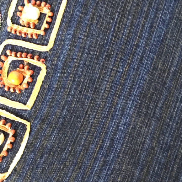 Style Women Multicolor Embellished Flare Leg Jeans - Picture 8 of 8